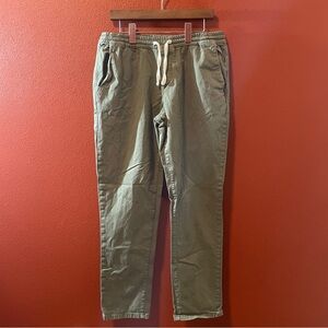 Marine Layer‎ Men’s Saturday Slim Fit Slate Green Organic Cotton Pants